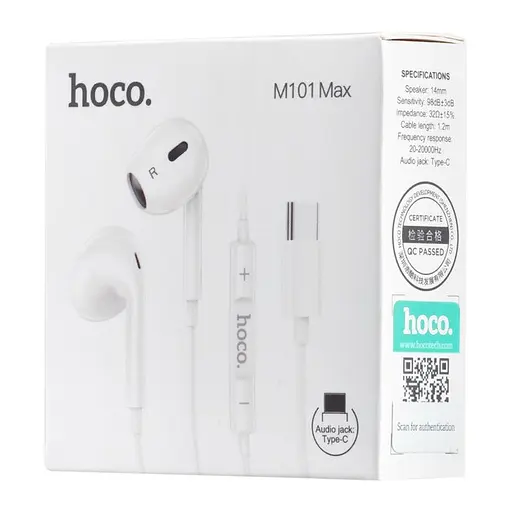 Наушники с микрофоном Hoco M101 Max Type-C White - фото 4