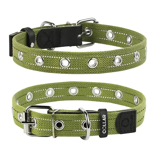 Нашийник для собак бавовняна тасьма CoLLaR Брезент безрозмірний (ширина 25 мм довжина 53 см)