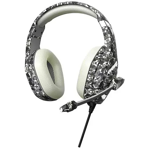 Проводная игровая гарнитура Onikuma Gaming with LED K1 Pro, USB, 3.5mm, 2.2m, Camouflage-Grey