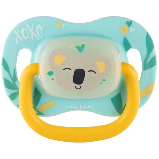 Пустушка Canpol babies Exotic Animals силіконова кругла 0-6 міс. коала (34/933_koala)