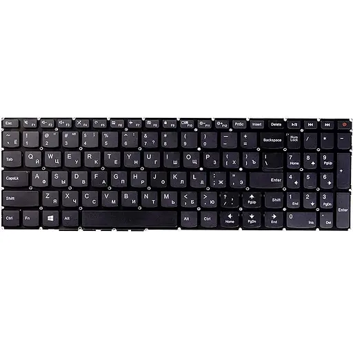 Клавiатура для ноутбука LENOVO V110, 110-15ibr чорний