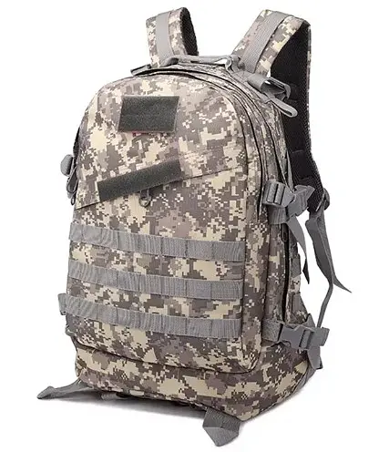 Тактический рюкзак 43 л + система Molle + ткань Oxford Серый пиксель