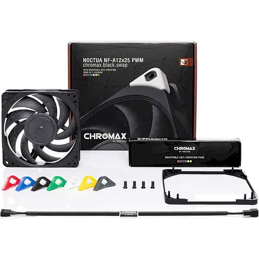 Вентилятор Noctua NF-A12x25 PWM CHROMAX. BLACK. SWAP (NF-A12x25 PWM CHROMAX. BLACK. SWAP) - фото 3