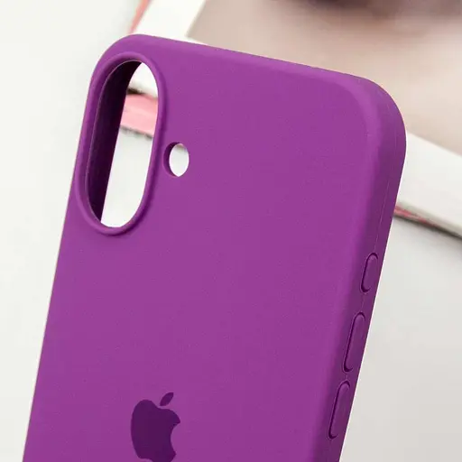 Чехол Epik Silicone Case Full Protective AA для Apple iPhone 16, 6.1 Фиолетовый/Grape - фото 6