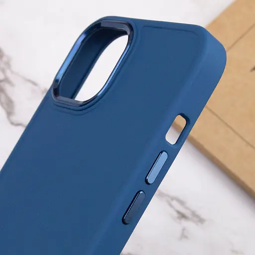 Чохол Epik TPU Bonbon Metal Style для Apple iPhone 11 Pro Max 6.5 Синій/Denim Blue - фото 5