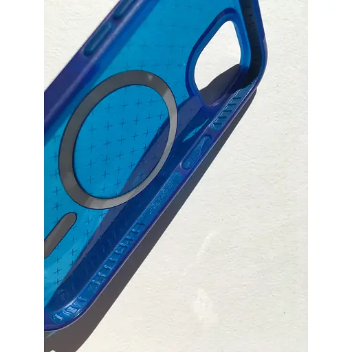 Оригінальний протиударний чохол Tech21 Evo Check MagSafe Blue для iPhone 13/14 (T21-9818) - фото 8
