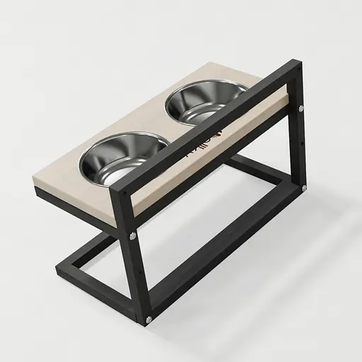 Hollky Flex S — миски на регульованій підставці для маленьких собак (2 × 0.450 л) - фото 7