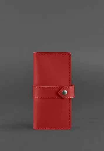 Шкіряне жіноче портмоне 3.1 червоне Краст - фото 2