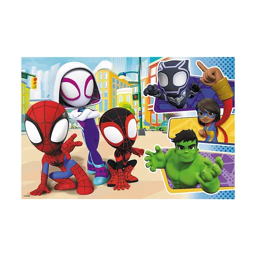 Класичні пазли МАХІ Marvel Спайдермен та його друзі Trefl 14348 24 елементи - фото 2