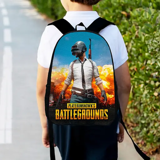 Рюкзак детский Пабг "PUBG BATTLEGROUNDS" 34х27см, городской ранец для мальчика с принтом (00425)