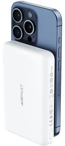 Павербанк Acefast White 10 000 mAh / 15 Вт (6974316285212) - фото 3
