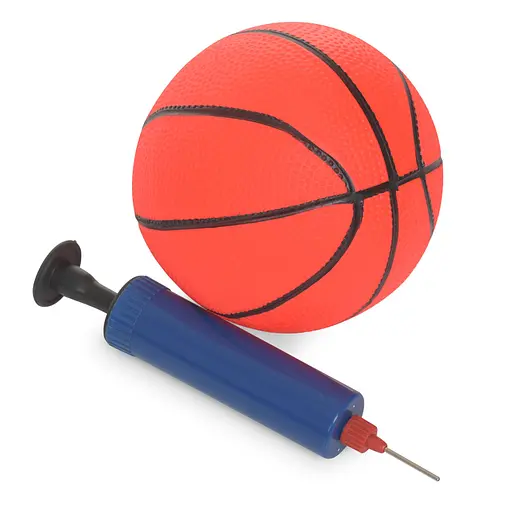 Дитяча гірка BAMBI YG2020-2-1-4 з баскетбольним кільцем, ш79-г175-в89см, голуба - фото 5