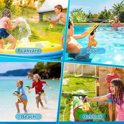 Електричний водяний пістолет VATOS з 2 магазинами 2 шт. - фото 8