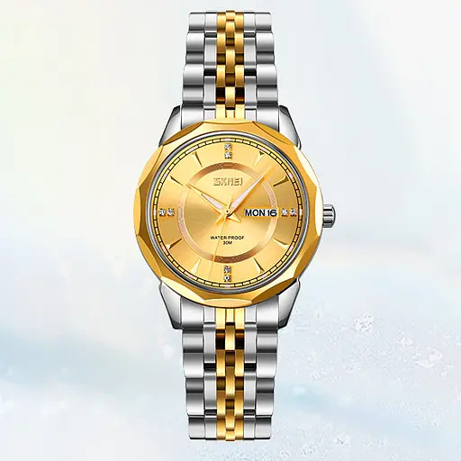 Наручний годинник жіночий 9264TGDGD Silver/Gold-Gold Skmei acs0029826 - фото 4