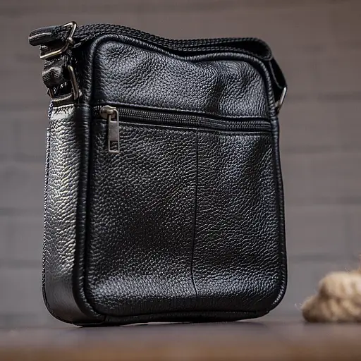 Сумка чоловіча зерниста Vintage 19х21,5х5,5 см sum0028945 - фото 6