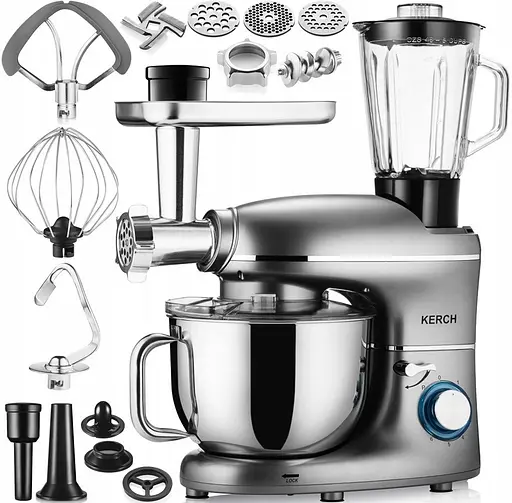 Кухонний комбайн Kerch Rotary Grey 2200 Вт - фото 1