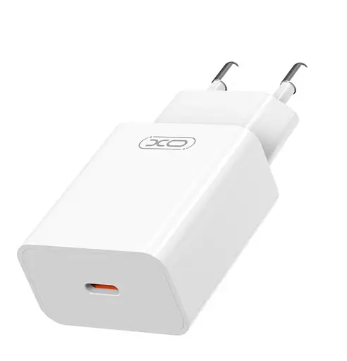 Мережевий зарядний пристрій XO L126 TYPE-C PD20W Fast Charging Charger Білий - фото 1