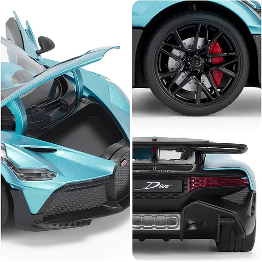 Автомодель - Bugatti Divo синій 1:18 (250939BDBL) - фото 9