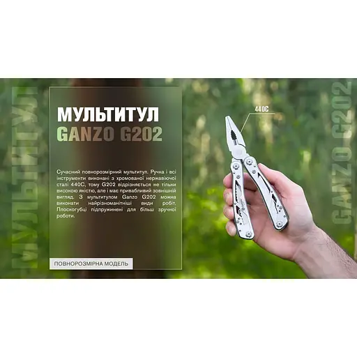 Мультитул Multi Tool Ganzo G202 - фото 6