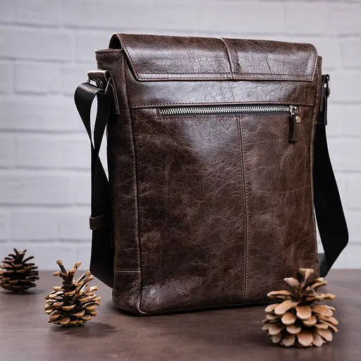 Чоловіча шкіряна сумка SHVIGEL 24х30х8 см sum0012641 - фото 9