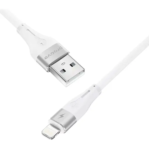 Кабель Proove Soft Silicone USB-A to Lightning 1m White (CCSO20001102) [133337] - фото 3