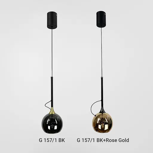 Чорний світильник із графітовим плафоном та магнітом | Арт. G 157/1 BK | Line F - фото 2