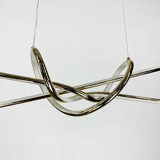 Современная золотая люстра AVIZE в корпусе 100 см Ст. H35L-1000 AB | Line F - фото 3