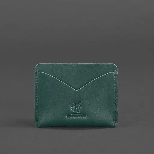 Женский кожаный кейс-слим 5.0 зеленый - фото 5