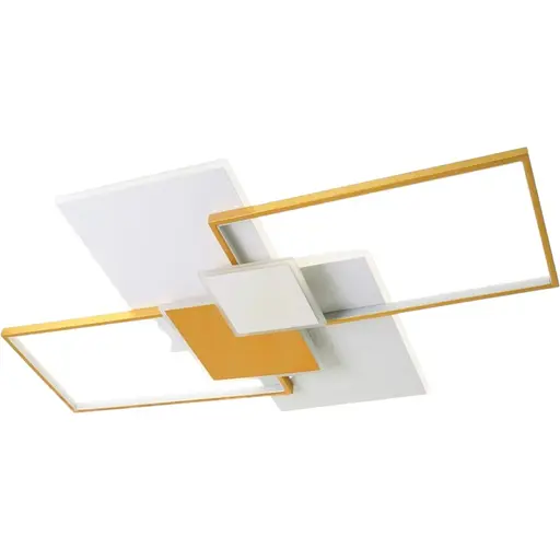 Люстра потолочная Brille светодиодная 140W WW+NW+CW WH/G (WBL-60C/6)