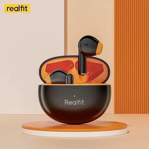 Беспроводные наушники Realfit F2, активное шумоподавление, Bluetooth 5.3, с микрофоном, Черные  - фото 2