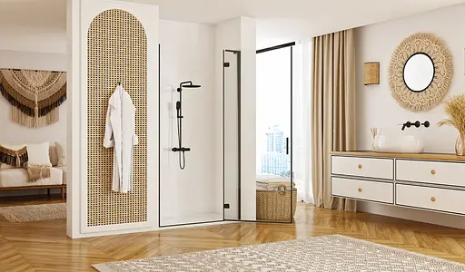 Душевые двери Rea Hugo 90 black REA-K6604 - фото 3