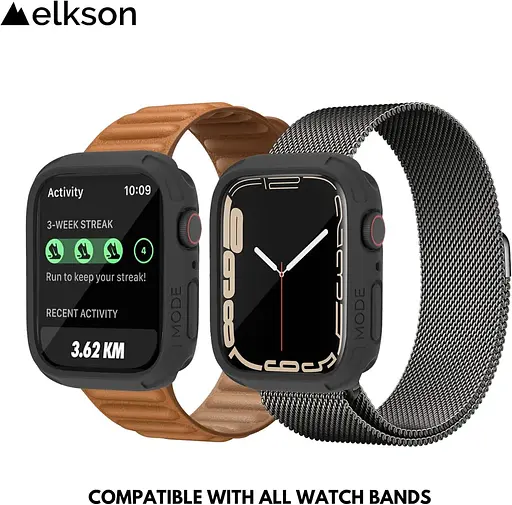 Чехол elkson для Apple Watch 45 мм бамперный чехол, Quattro 2.0 Series прочный чехол для Apple Watch и iWatch Series 9 8 7 - фото 7