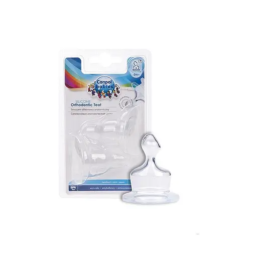 Набор силиконовых сосок к бутылкам с узким отверстием анатомических 2 шт мини - фото 1