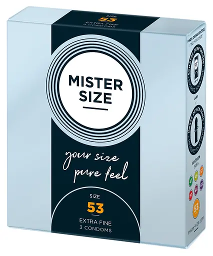 Презервативи Mister Size 53 прозорий 3 шт.