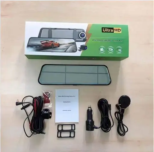 Зеркало с видеорегистратором L1060 10'' 2 камеры touch AHD - фото 2