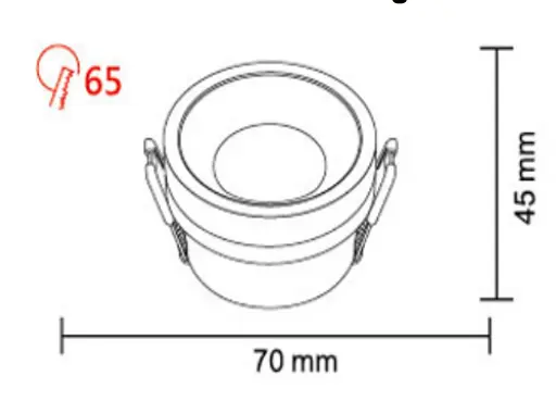 Світильник точковий Horoz Electric YUKA білий - фото 2