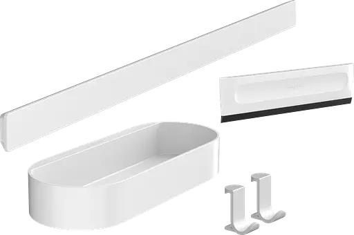 Комплект аксесуарів Hansgrohe WallStoris 4в1 Matt White 27967700, Білий матовий - фото 1