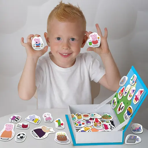 Набор магнитов "Магнитная история Семья Пеппы" Magdum МЕ 5031-15, 68 магнитных деталей - фото 4