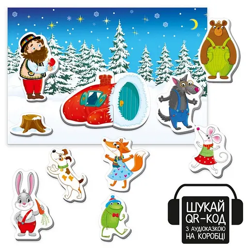 Детский развивающий магнитный театр "Рукавичка" Vladi Toys VT3206-37 с аудиосказкой Сказочные голоса - фото 2