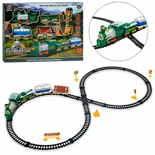 Детская железная дорога Classic Train со звуком и светом (JHX6681)