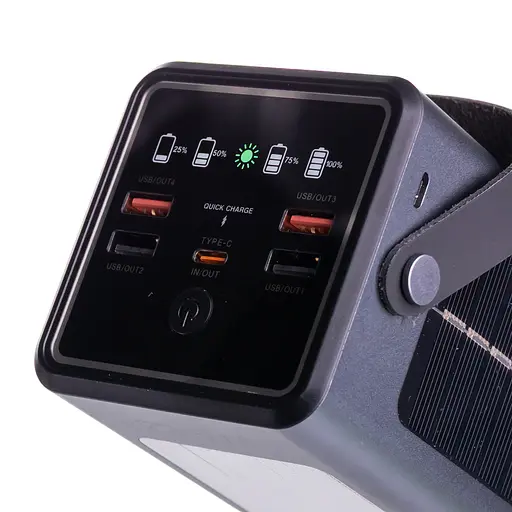 Повербанк с быстрой зарядкой и солнечной батареей 50000 mAh портативное зарядное устройство для зарядки powerbank для телефона ZoroxHP-N40 - фото 8