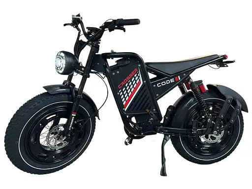Электровелосипед Crosser E-CODE 20 дюймов (1000W/ 48V/ 20Ah) Черный - фото 1