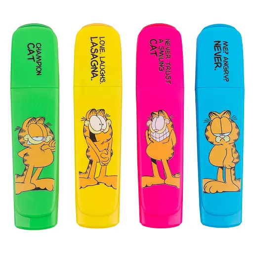 Маркер Highlighter Kite Garfield набір 4 шт. (GF25-444)