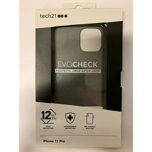 Противоударный чехол Tech21 Evo Check для iPhone 11 Pro (5.8") Smokey Black - фото 4