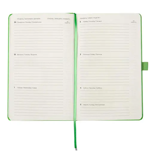 Еженедельник 2020 Axent Partner Strong 125х195 см салатовый (8505-20-09-A) - фото 9