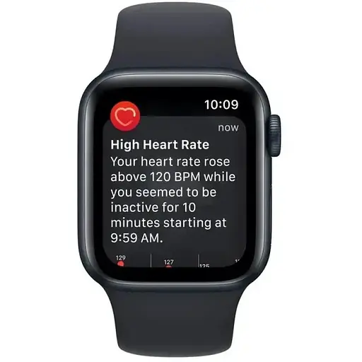 Apple Watch SE 2 40mm GPS Midnight Aluminium Case Midnight Sport Band MNT83 M/L A2722 (MNT83) - фото 4