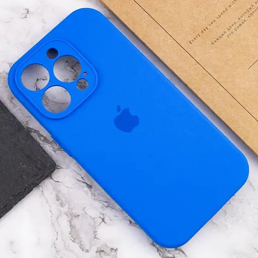 Чохол Epik Silicone Case Full Camera Protective AA для Apple iPhone 15 Pro Max 6.7 Синій/Capri Blue - фото 5