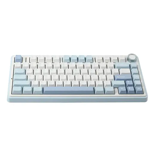 Игровая механическая клавиатура AULA F75 / Три режима подключения / Greywood V3 Switch / Blue White - фото 2