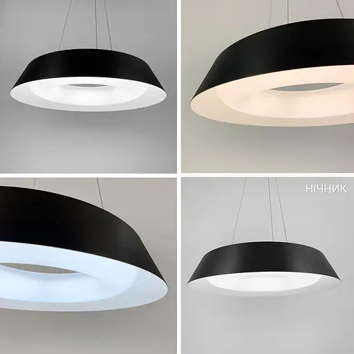 LED світильник підвісний круглий у чорному корпусі Line.F 12104 P-500 P BK - фото 3