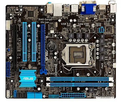 Материнская плата ASUS P8B75-M LE (P8B75-M LE) (Socket 1155, Intel B75, Micro-ATX) Б/у - фото 1